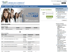 Tablet Screenshot of empleos.camaratemuco.cl